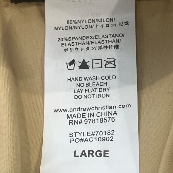 Andrew Christian Belt Bikini Tan Large - Picture 8 of 8